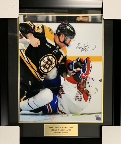Linus Ullmark in Action Boston Bruins Autographed 16 x 20 Framed Hockey  Photo