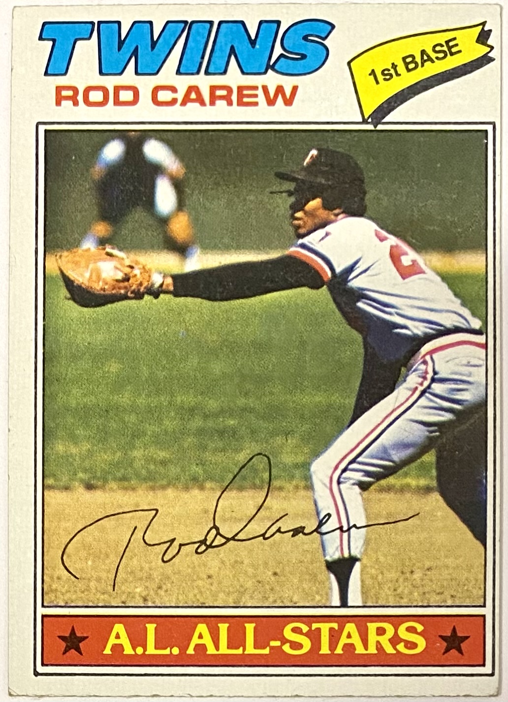 Rod Carew 1977 Topps Minnesota Twins Baseball Card (HOF) – KBK Sports