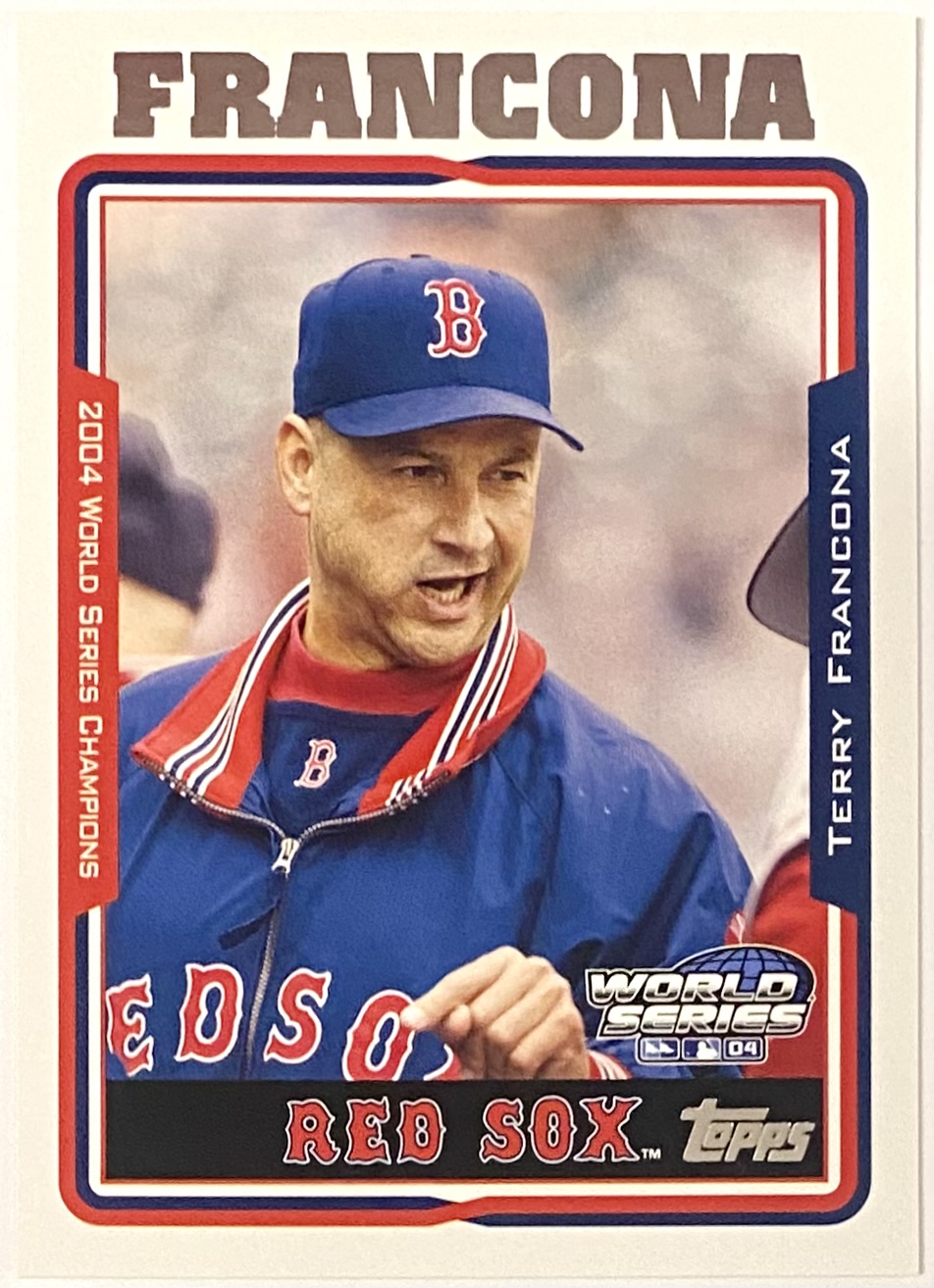 Terry Francona 2004 Topps Boston Red Sox Baseball World Series Card (HOF) –  KBK Sports