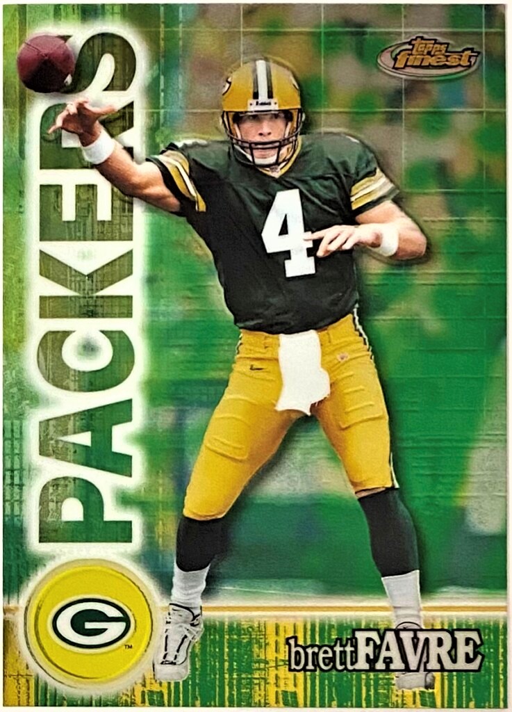 Brett Favre 2000 Topps Finest Green Bay Packers Football Card – KBK Sports