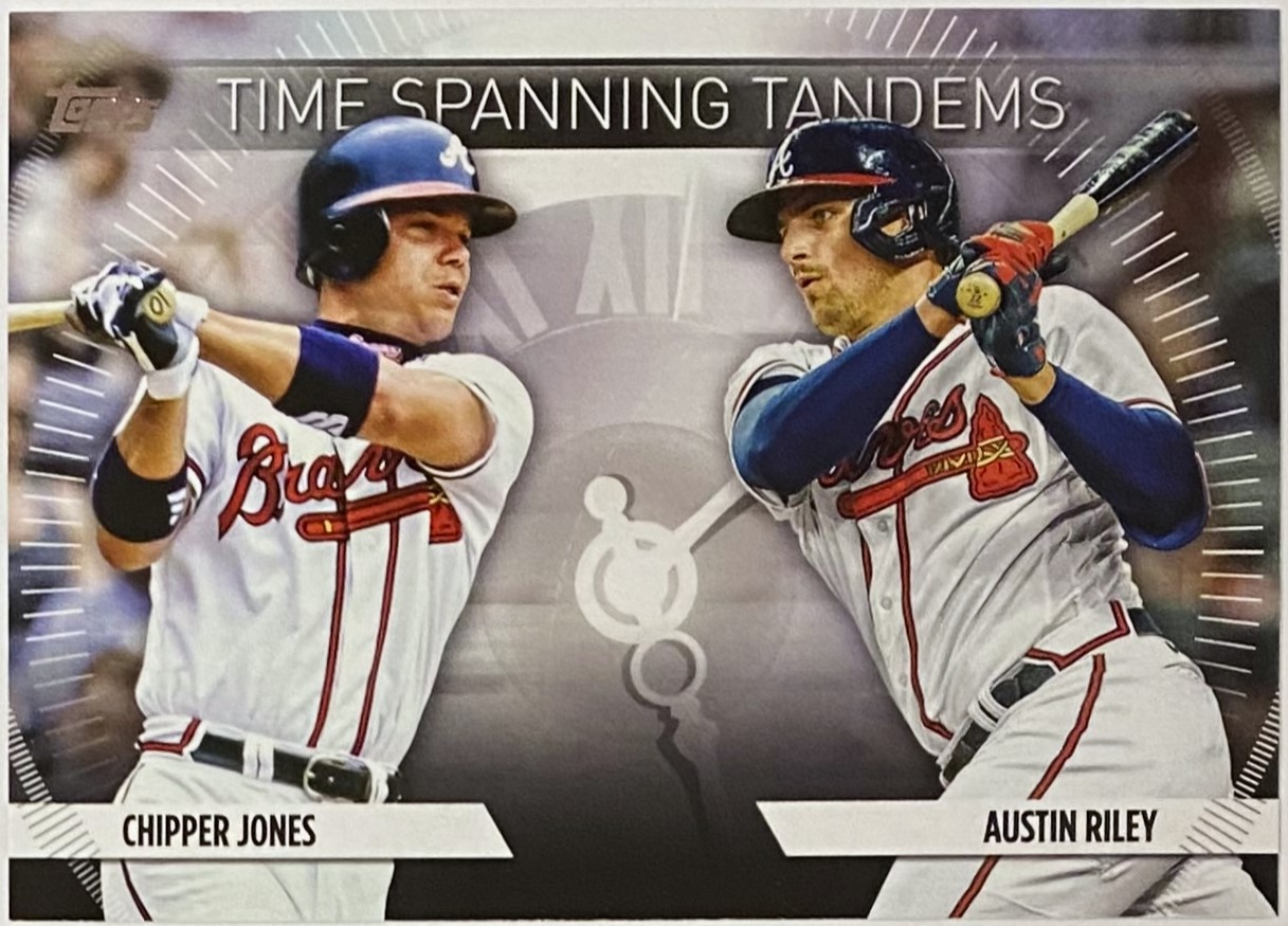 Chipper Jones & Austin Riley 2023 Topps Atlanta Braves Baseball 