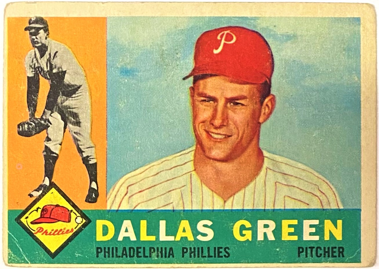 Dallas Green 1960 Topps Philadelphia Phillies Baseball Rookie Card ...