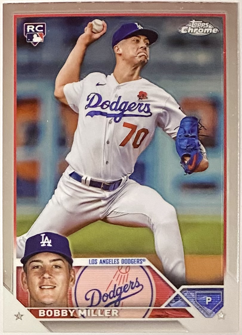 Bobby Miller 2023 Topps Chrome Update Series Los Angeles Dodgers Baseball  Rookie Card – KBK Sports