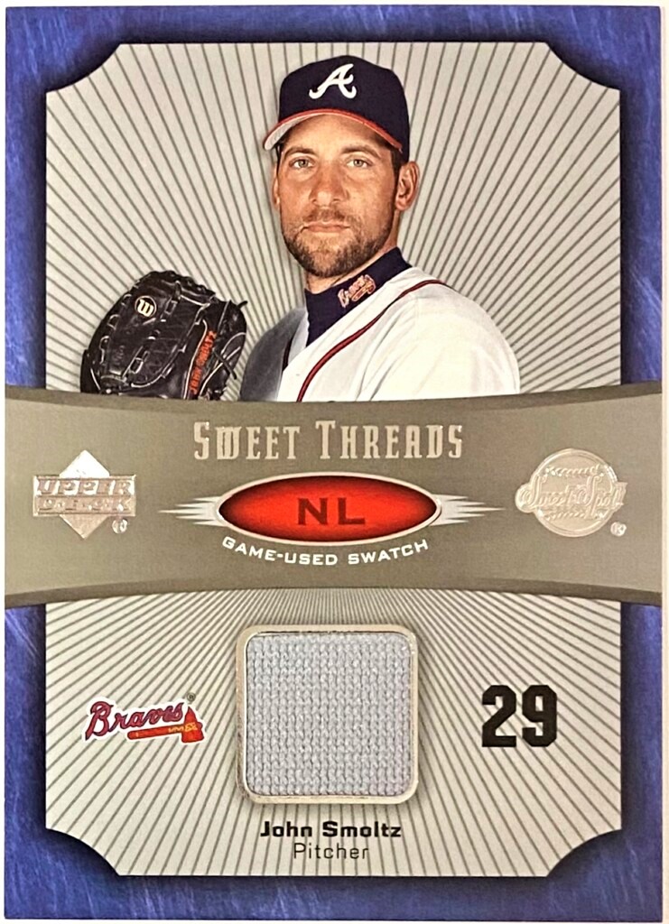 John Smoltz 2005 Upper Deck Sweet Spot Baseball Atlanta Braves Sweet  Threads Card w/Piece of Game-Used Jersey (HOF) – KBK Sports