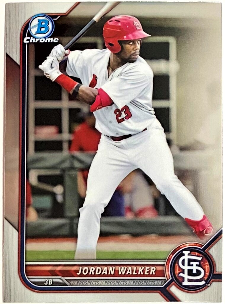 Jordan Walker 2022 Bowman St. Louis Cardinals Baseball Prospect Rookie Card  – KBK Sports
