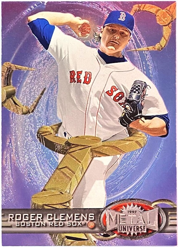 Roger Clemens 1997 Skybox Metal Universe Boston Red Sox Baseball