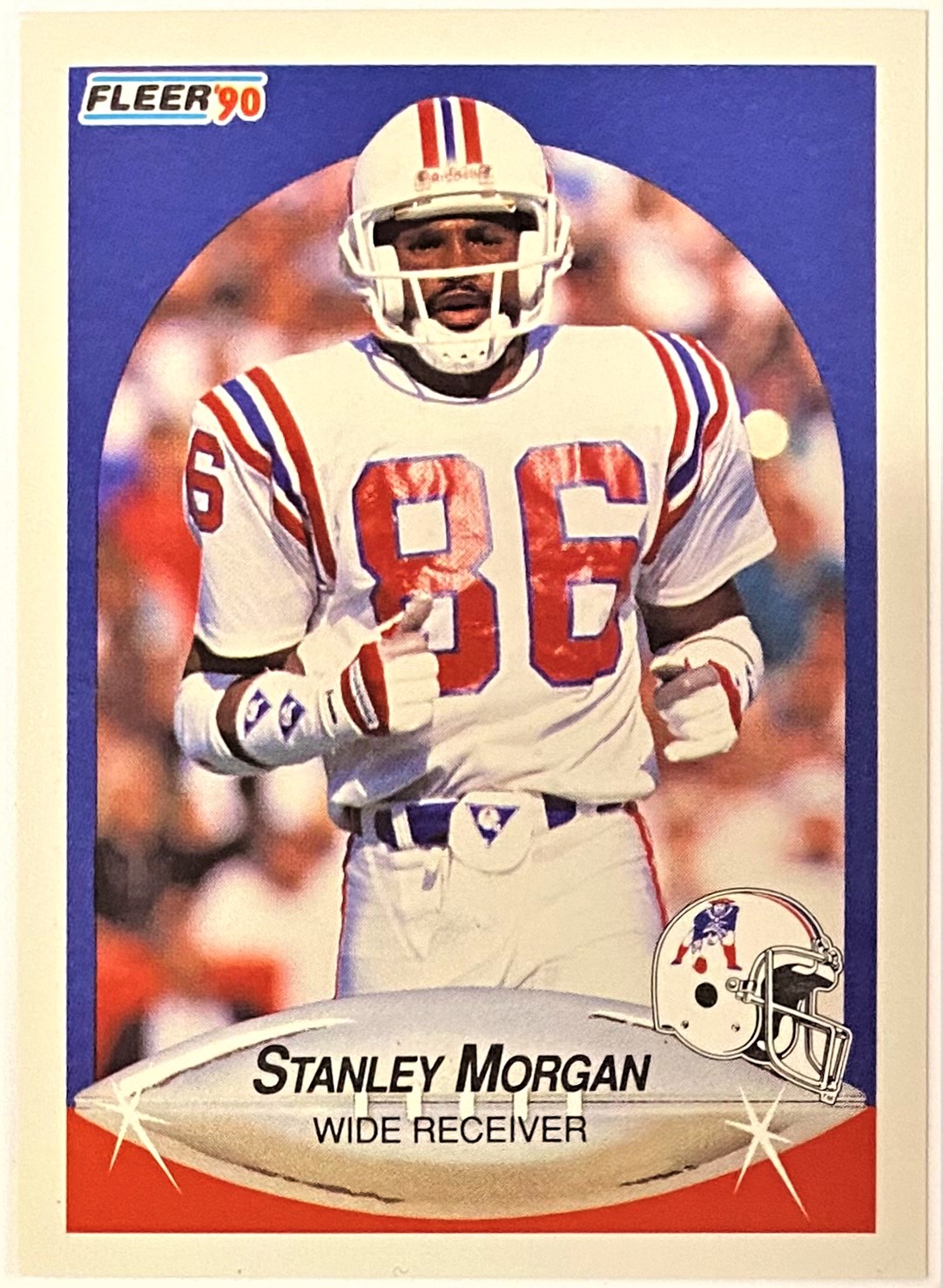 Stanley Morgan 1990 Fleer New England Patriots Football Card – KBK Sports